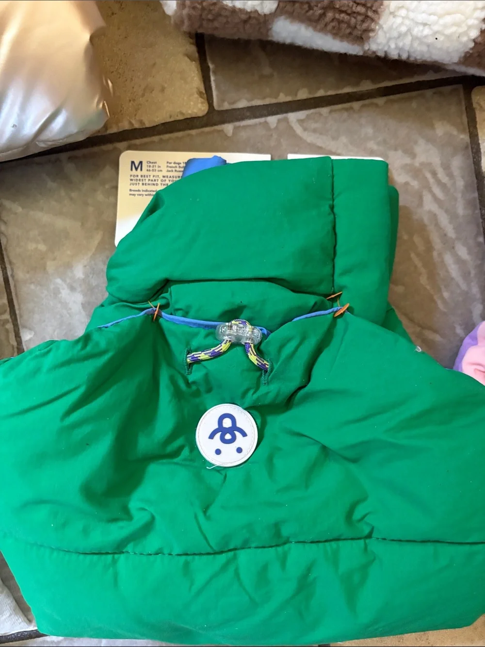 New lot five dog coats, dog clothing size medium 18 to 25 pounds